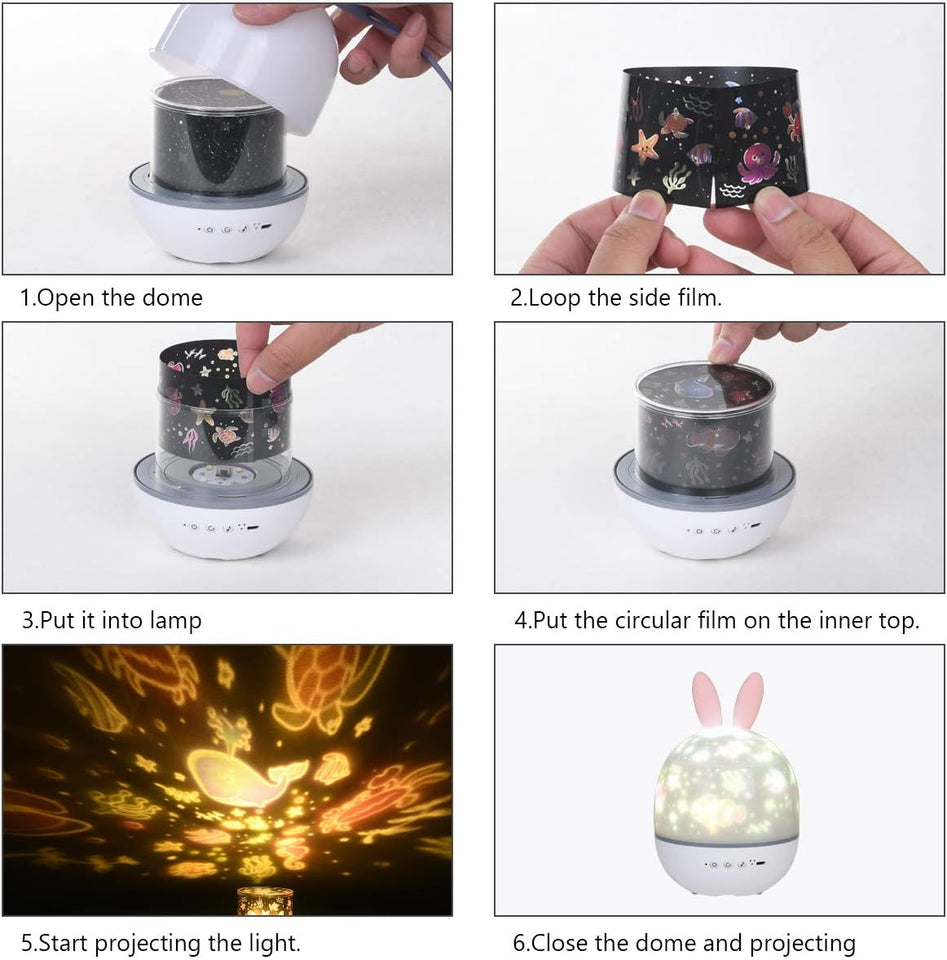 Rabbit Projector Lamp - مصباح بروجيكتور على شكل أرنب