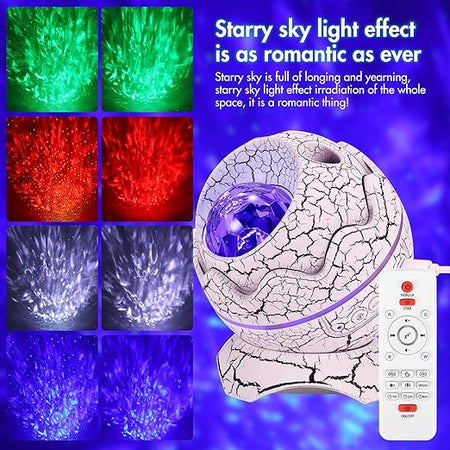 Dinosaur Egg LED Star Projector - جهاز عرض نجمة LED على شكل بيضة ديناصور
