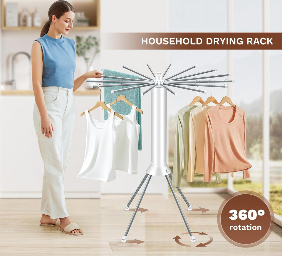 Portable Clothes Drying Rack - رف تجفيف الملابس المحمول