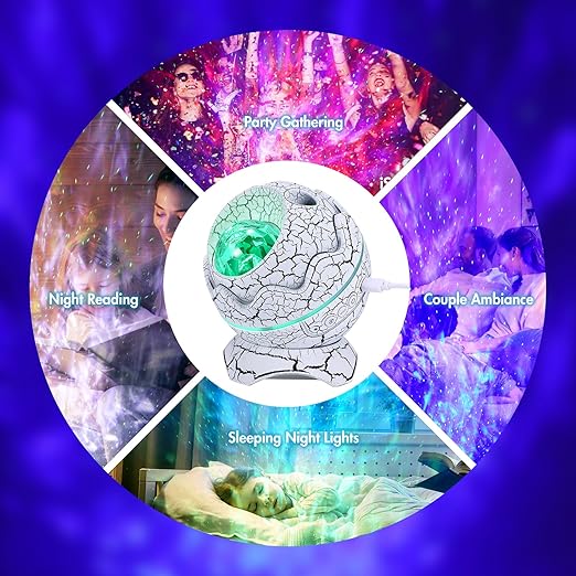 Dinosaur Egg LED Star Projector - جهاز عرض نجمة LED على شكل بيضة ديناصور