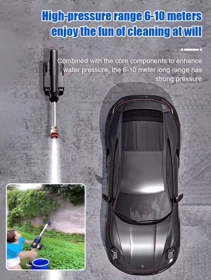Double Battery Car Washer Gun – مسدس غسيل سيارات ببطاريتين