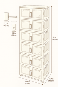 5 STOREY STORAGE CABINATE- دولاب تخزين 5 طوابق