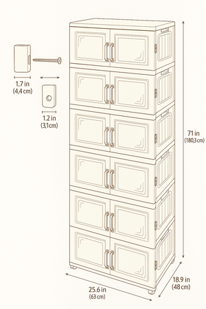 5 STOREY STORAGE CABINATE- دولاب تخزين 5 طوابق