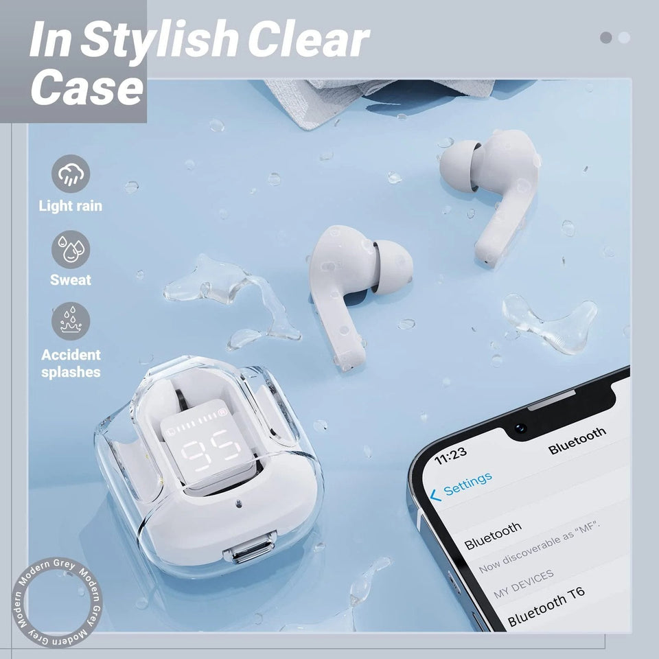 T6 Crystal Wireless Earphones – سماعات كريستال لاسلكية T6